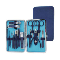 Green Lion GNMTRVL18BL 18 in 1 Manicure Travel Cutter - Blue