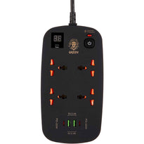Green Lion 4 AC 2 USB & 2 USB-C PD 40W Multiport Smart Power Socket 3500W (3M)