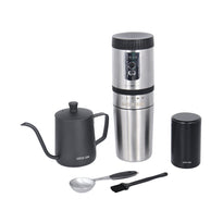 Green Lion Portable Coffee Maker Kettle Stainless Steel - Black