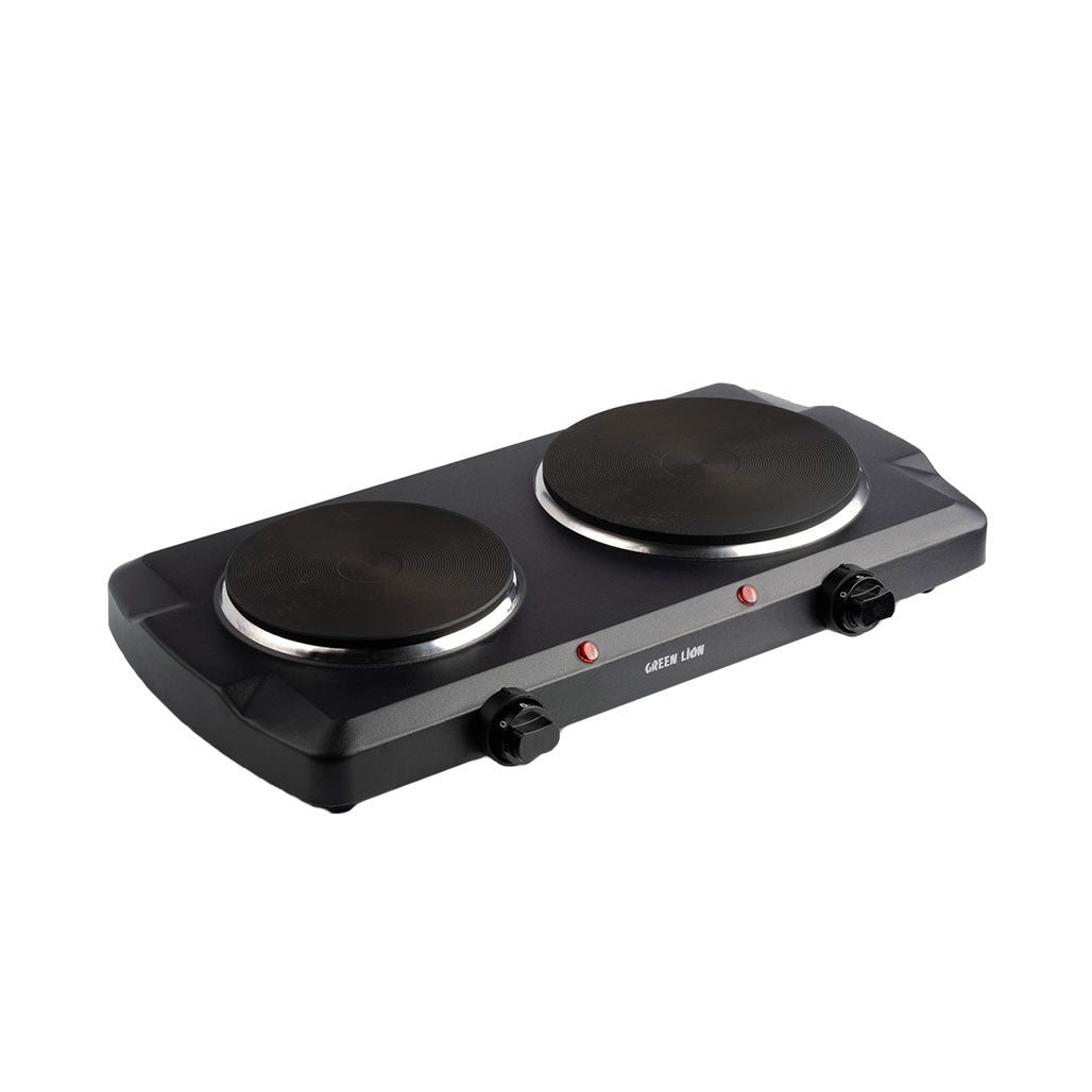 A Photo Of Green Lion Portable Dual Electric Stove 2500W -Black