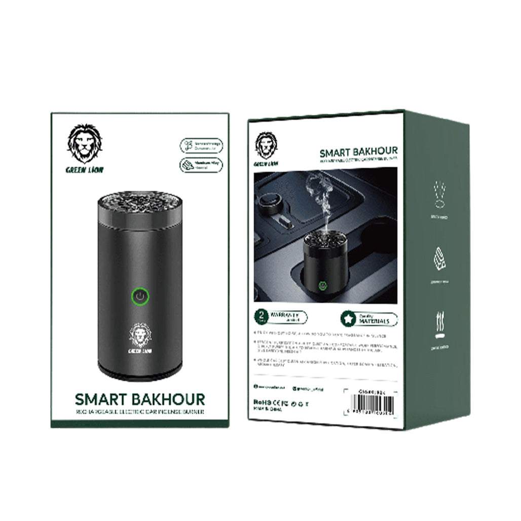 A Photo Of Green Lion Smart Bakhour Rechargeable Electric Car Incense Burner