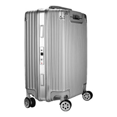 A Photo Of Green Lion Tokiyo - Smart Fingerprint Trolley Bag - Silver