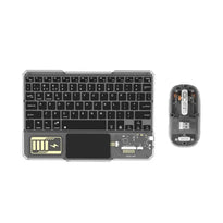 Green Lion Transparent Duo Wireless Keyboard & Mouse - Bluetooth 3.0, 5 Million Click Lifespan, Universal Compatibility, 2.4 GHz Connectivity, Clear Design