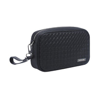Green Lion Verso Clutch Bag - Black, Durable PU Leather, Water-Resistant with Multi-Pocket Design