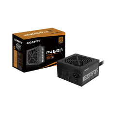A Photo Of Gigabyte 450W 80 PLUS Bronze Certified Power Supply - Efficient, Reliable, and Quiet Performance