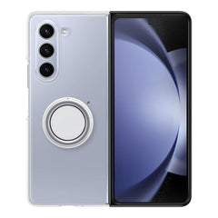 A Photo Of Samsung Galaxy Z Fold5 Clear Gadget Case - Customizable Protection with Eco-Conscious Materials