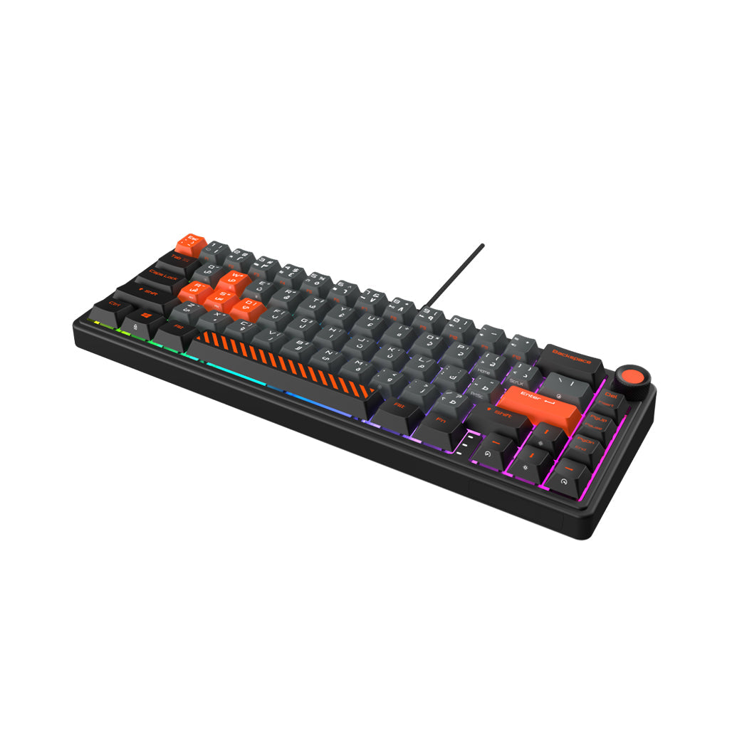 A Photo Of GamerTek Fusion 65% Wireless Mechanical Gaming Keyboard - Black