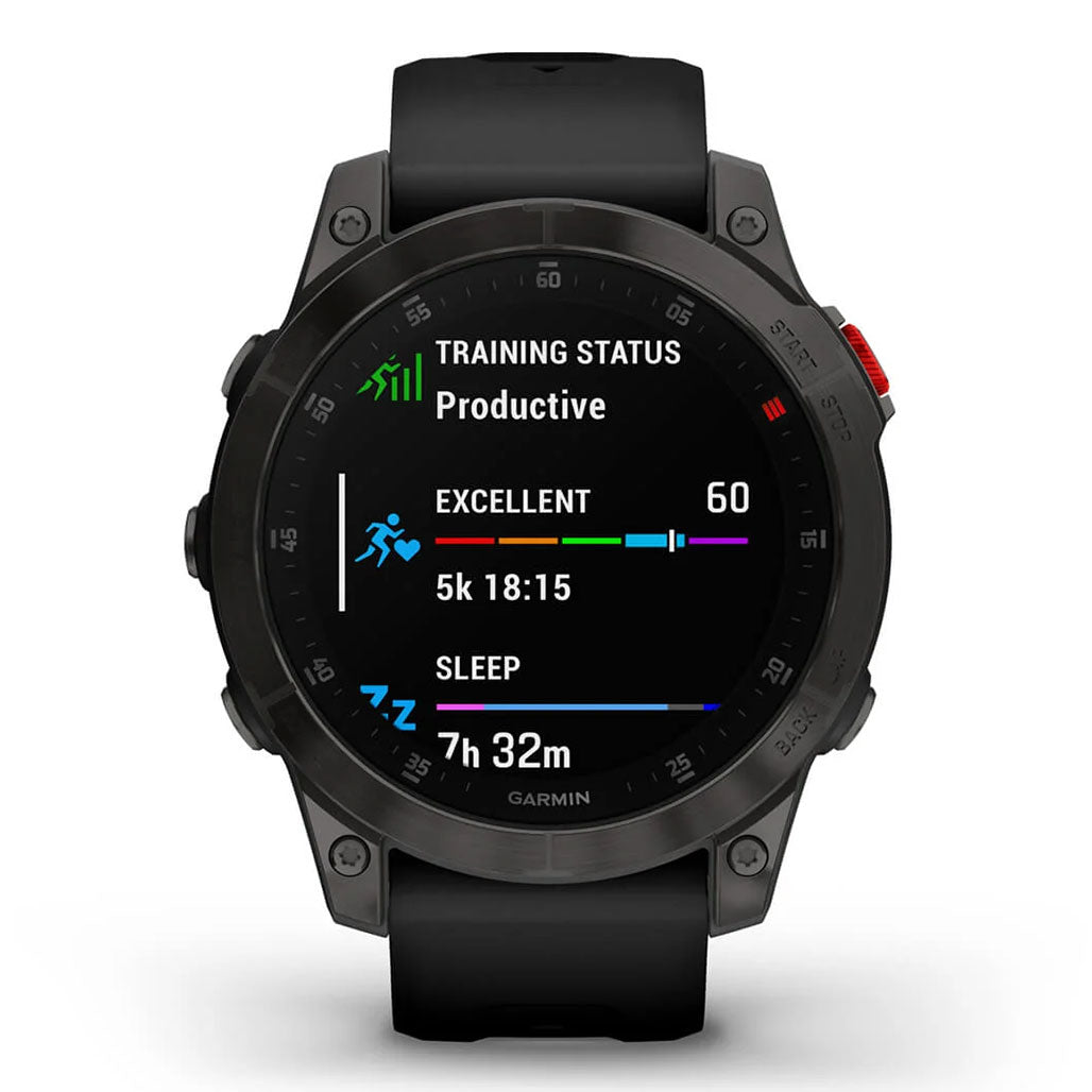 A Photo Of Garmin epix™ (Gen 2) Sapphire Edition - 010-02582-11 - Black Titanium with Black Band