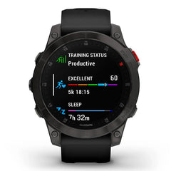 A Photo Of Garmin epix™ (Gen 2) Sapphire Edition - 010-02582-11 - Black Titanium with Black Band