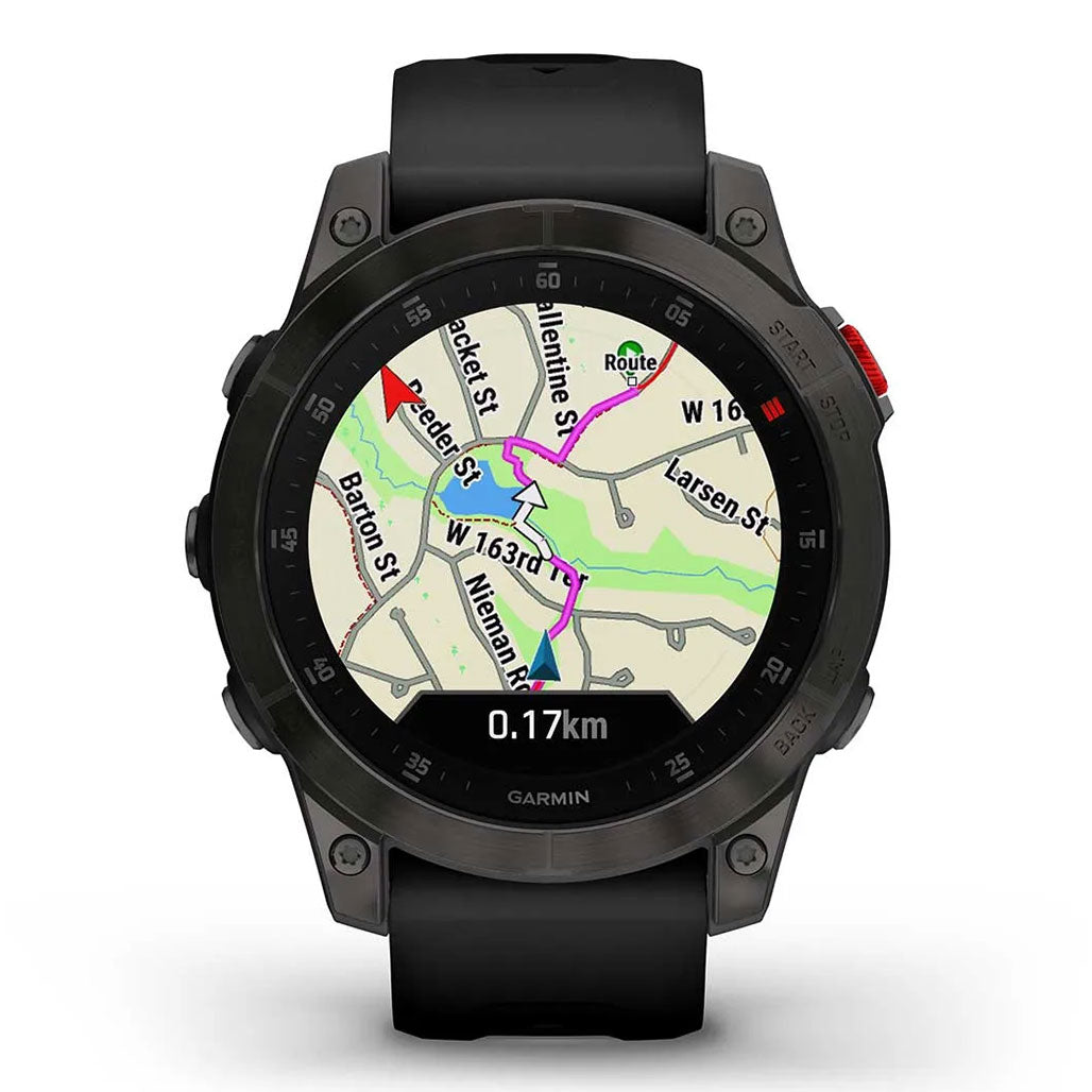 A Photo Of Garmin epix™ (Gen 2) Sapphire Edition - 010-02582-11 - Black Titanium with Black Band