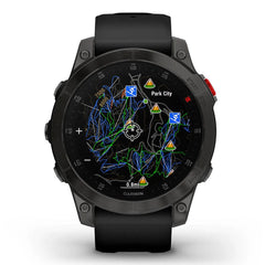 A Photo Of Garmin epix™ (Gen 2) Sapphire Edition - 010-02582-11 - Black Titanium with Black Band