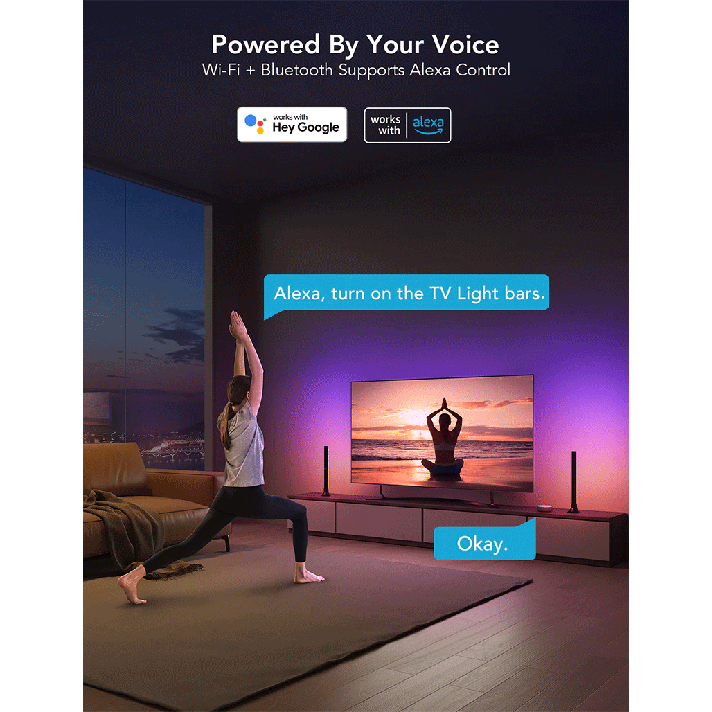 A Photo Of Govee RGBIC TV Light Bars for 45-70 inch TVs | H6046211