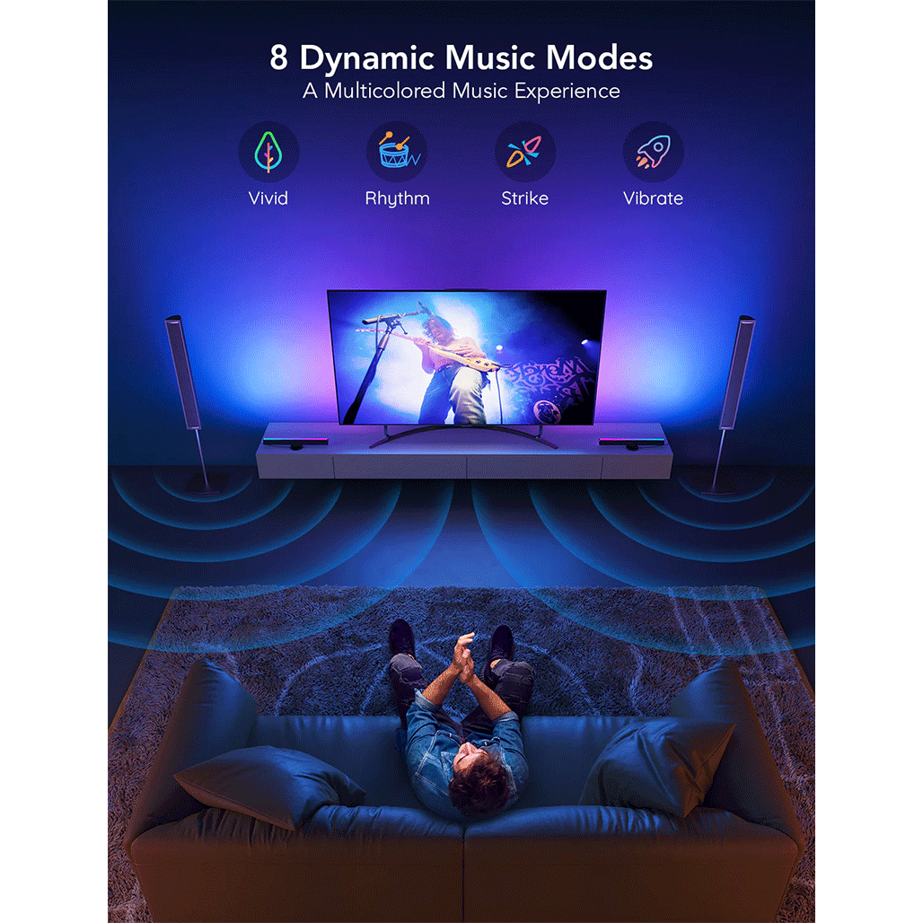 A Photo Of Govee RGBIC TV Light Bars for 45-70 inch TVs | H6046211