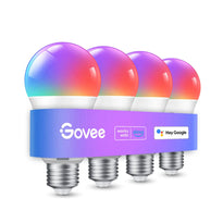 Govee RGBWW Smart LED Bulb (4 Pack) - App & Voice-Controlled, Music Sync, DIY & Group Control