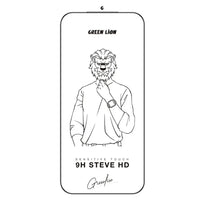 Green Lion 9H Steve For iPhone 17 / 17 Pro / 17 Pro Max- Glass Screen Protector