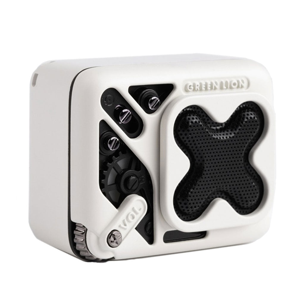 A Photo Of Green Lion Champion Mini Speaker - White - GNCHAMPSPWH