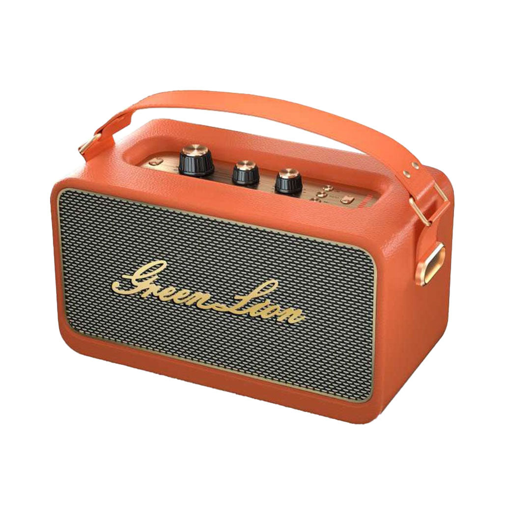 A Photo Of Green Lion Classic Stereo Speaker - Orange - GNCLSTEROSPOG