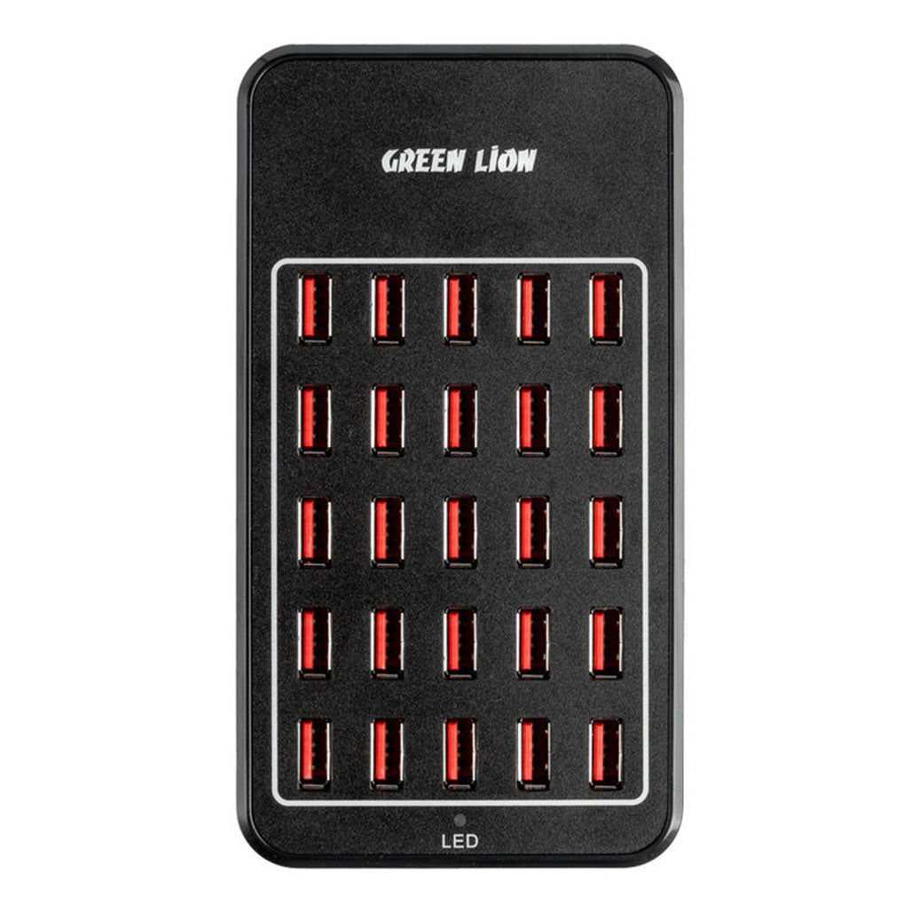 A Photo Of Green Lion Multiport 25 Charging Station - GNMULPORT25BK