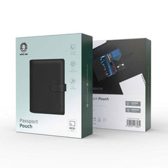 A Photo Of Green Lion GNPASPOTPCHBK Passport Pouch - Black