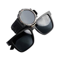 A Photo Of Green Lion GNSMTCOMBOBK Smart Combo Sunglass and Adventure Watch - Black