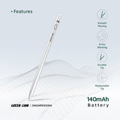 A Photo Of Green Lion Universal Pencil 2 - White