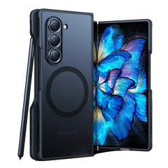 A Photo Of Torras Guardian-Mag Case for Samsung Galaxy Z Fold 6 – Magnetic Slim Fit Case with S Pen Holder, No Adhesive, Compatible with Wireless Charging & Magnetic Accessories