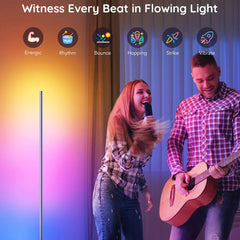 A Photo Of Govee Lyra RGBICWW Corner Floor Lamp - H6072