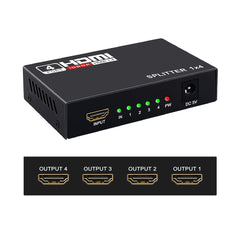 A Photo Of HDMI Splitter 1 in 4 Out - 4K