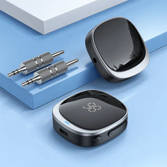 A Photo Of Hoco E80 In-Car AUX Bluetooth Receiver for Seamless Audio Streaming