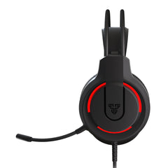 A Photo Of Fantech HQ53 Flash - Lightweight Gaming Headset with Red Lighting and Easy Volume Control