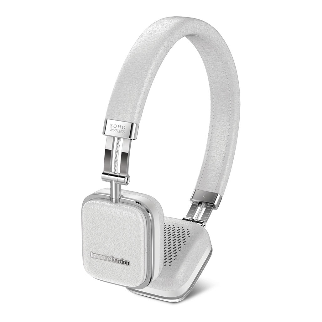 A Photo Of Harman Kardon Soho Wireless On-Ear Headphones - White | Bluetooth & NFC Enabled