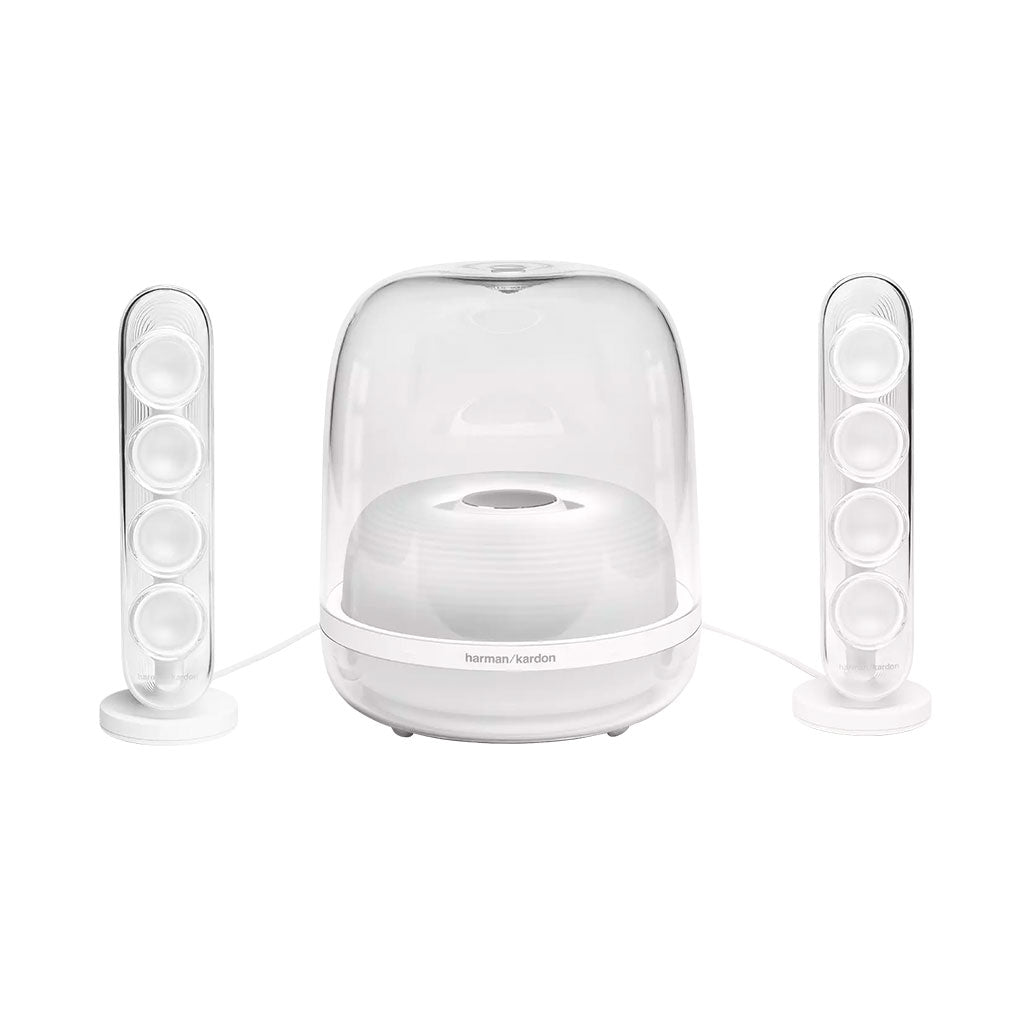 A Photo Of Harman Kardon SoundSticks 4 Bluetooth Speaker System - White | Iconic Design with Superior Audio Quality
