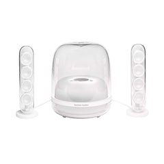 A Photo Of Harman Kardon SoundSticks 4 Bluetooth Speaker System - White | Iconic Design with Superior Audio Quality