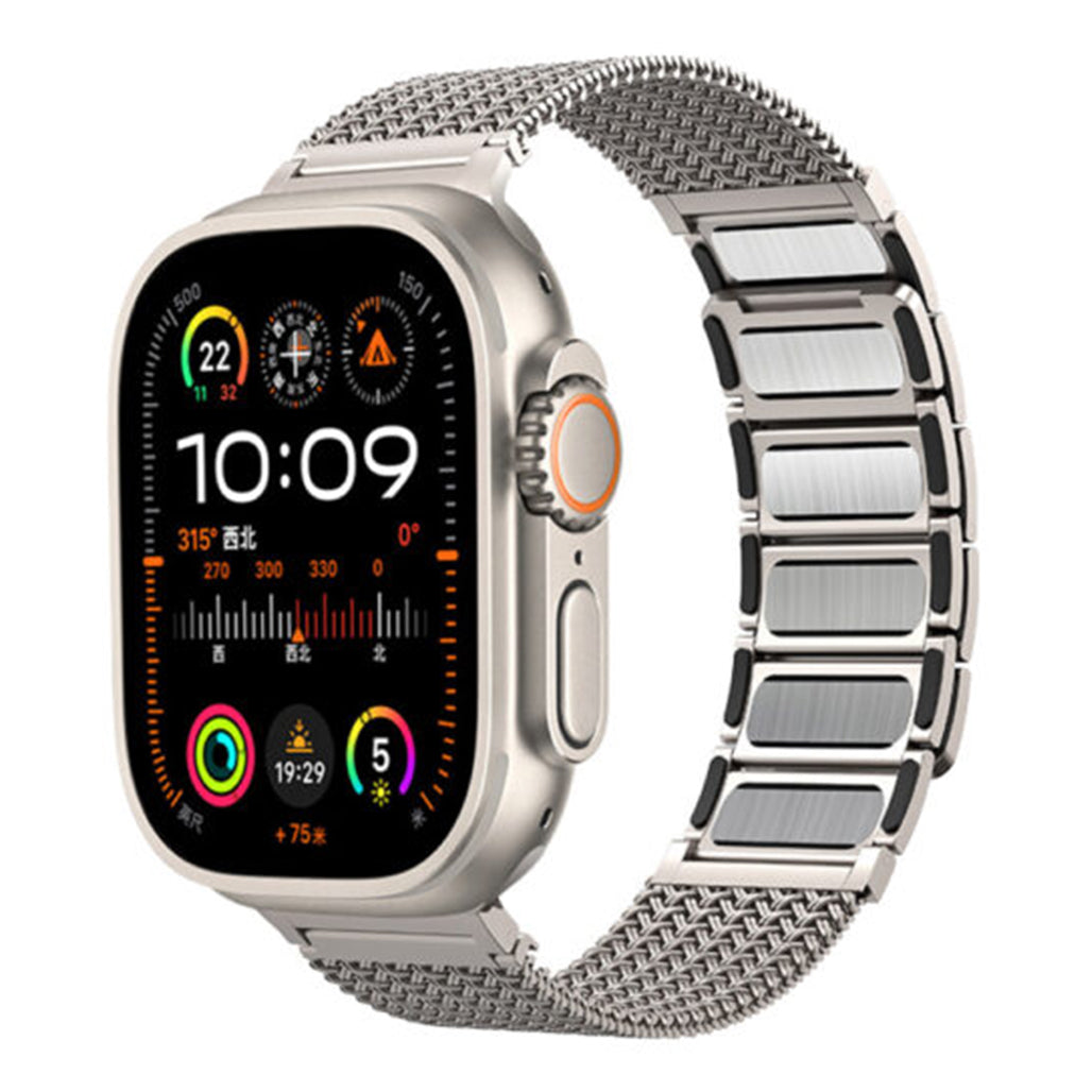 A Photo Of A-Case Hasir Magnetic Steel Band for Apple Watch, Adjustable and Secure Fit