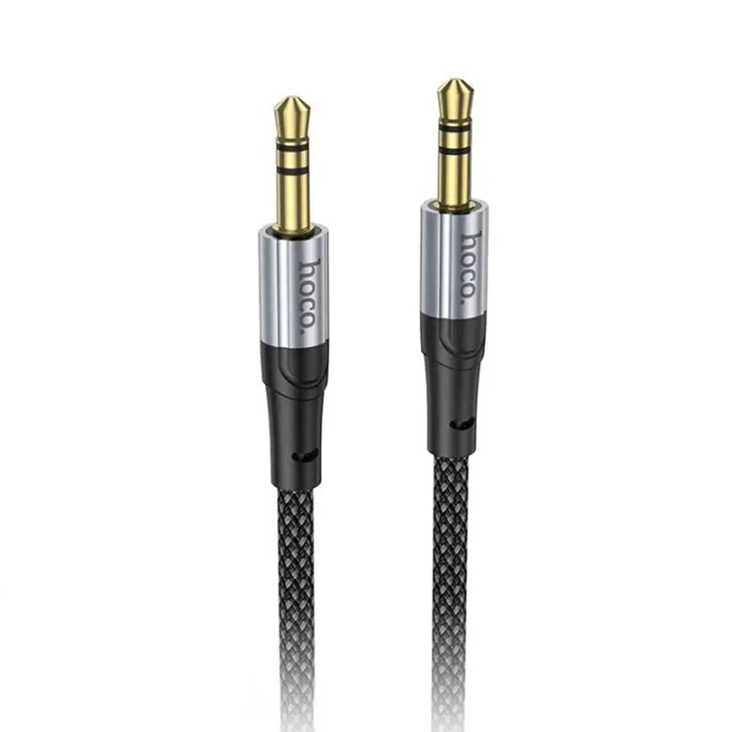 A Photo Of Hoco Male to Male 3.5mm AUX Audio Cable UPA26 – Premium 1m Audio Cable with Enhanced Durability and High Fidelity Transmission