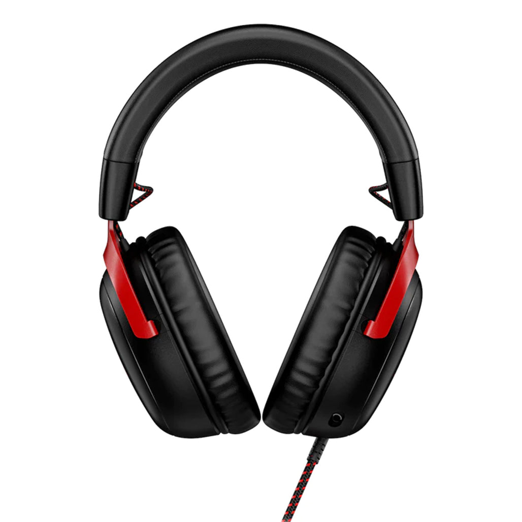 A Photo Of HyperX Cloud III Wired Gaming Headset - Black/Red | 727A9AA - Enhanced Comfort and Immersive Sound