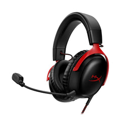 A Photo Of HyperX Cloud III Wired Gaming Headset - Black/Red | 727A9AA - Enhanced Comfort and Immersive Sound
