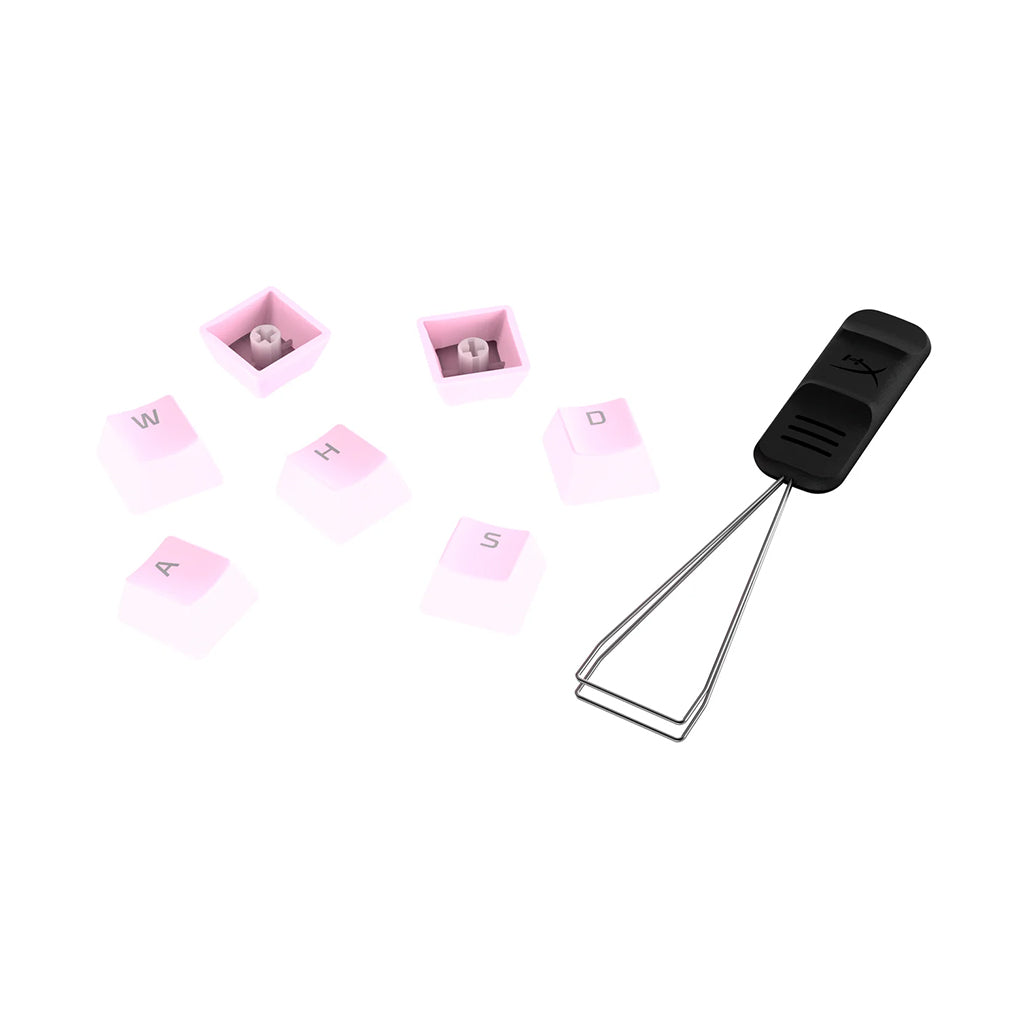 A Photo Of HyperX Full Key Set PBT Keycaps - Pink | Durable with Shine-Through Design