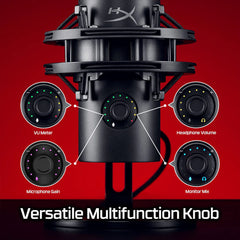 A Photo Of HyperX QuadCast 2 S - Advanced USB Microphone with Customizable aRGB Lighting and Superior Audio Quality