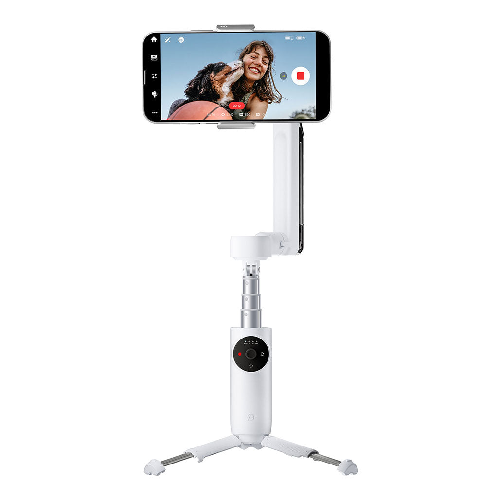 A Photo Of Insta360 Flow Smartphone Gimbal Stabilizer – Compact Gimbal with Built-In Selfie Stick and Mini Tripod