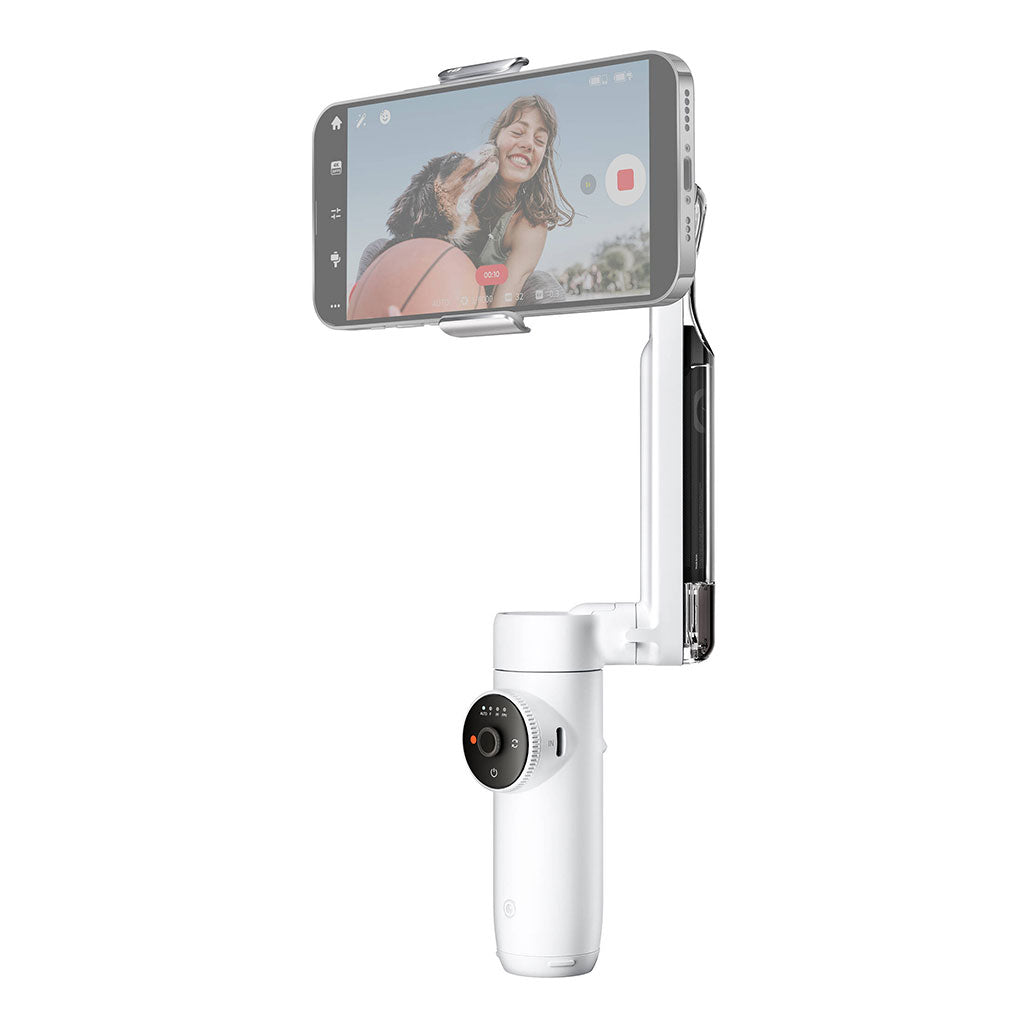 A Photo Of Insta360 Flow Smartphone Gimbal Stabilizer – Compact Gimbal with Built-In Selfie Stick and Mini Tripod
