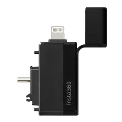 A Photo Of Insta360 X3 Quick Reader - Fast File Transfer with USB Type-C and Lightning Compatibility