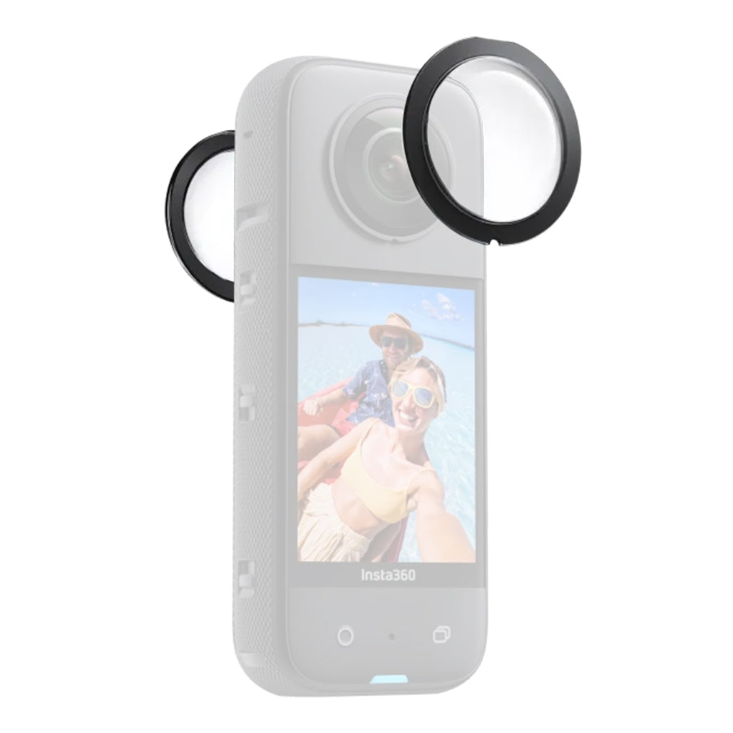 A Photo Of Insta360 X3 Sticky Lens Guards - Secure Protection for Your Camera Lenses