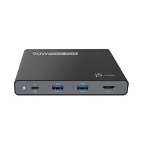 J5Create 90W Built-in USB-C™ Travel Dock - JCDP392 | Portable 4K HDMI Docking Station with Power Delivery
