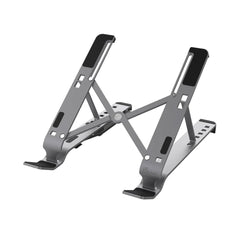 A Photo Of J5Create Laptop Stand with USB 4-Port Hub - Adjustable Aluminum Stand with Integrated USB-C Hub
