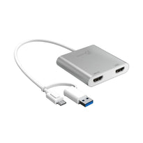 J5Create USB-C to Dual HDMI™ Multi-Monitor Adapter - JCA365 | 4K & 2K Display Support for MacBook® and Windows®