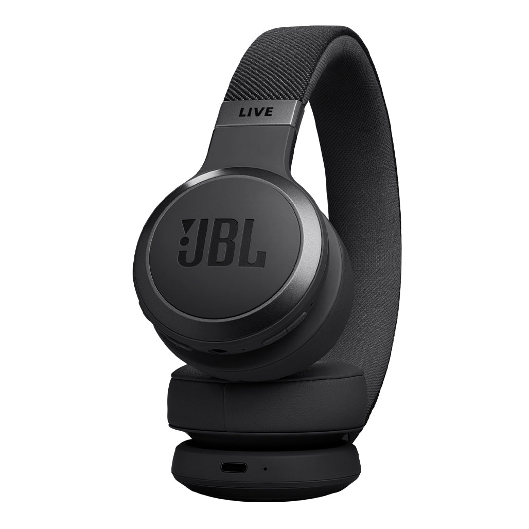 A Photo Of JBL Live 670NC - Black - Wireless On-Ear Headphones with True Adaptive Noise Cancelling and JBL Spatial Sound