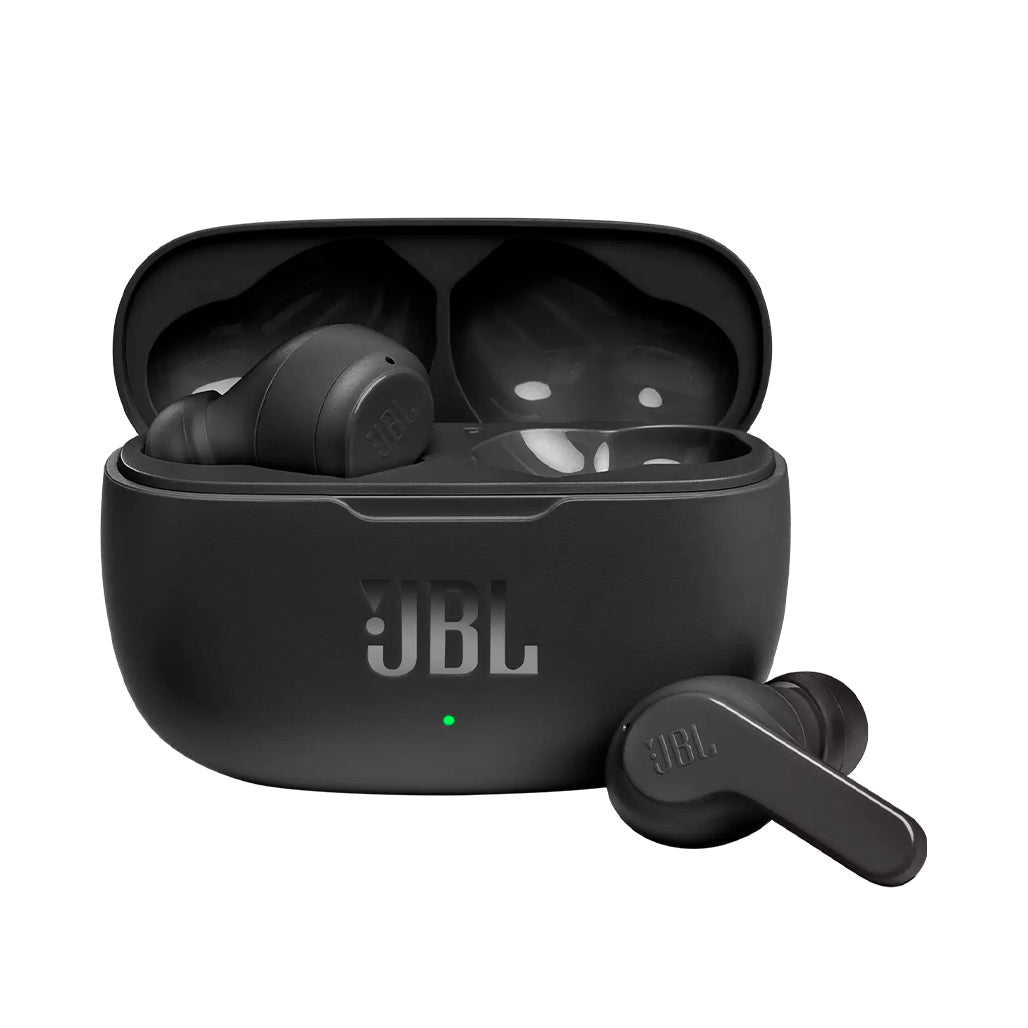 A Photo Of JBL Wave 200 - TWS True Wireless In-Ear Earbuds with Mic, Black - Deep Bass, 20 Hours Playback