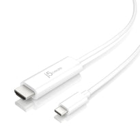 J5Create USB-C® to 4K HDMI™ Cable JCC153 – DisplayPort™ Alt Mode Compatible, 60Hz 4K HDR Support, Plug-and-Play for MacBook®, Chromebook®, Laptops