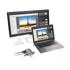 A Photo Of J5 Create USB-C Multi Adapter JCD383 - 9-in-1 Portable Hub with 4K HDMI, Power Delivery, and Gigabit Ethernet